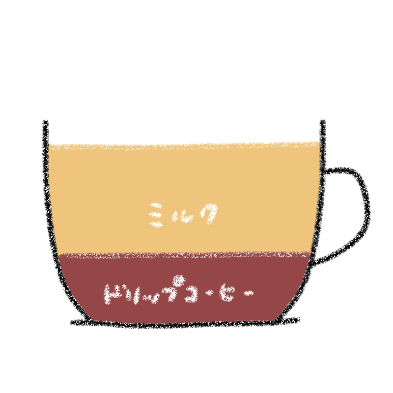 カフェオレ画像